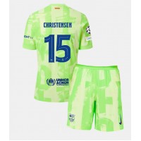 Barcelona Andreas Christensen #15 Kolmas Peliasu Lasten 2024-25 Lyhythihainen (+ Lyhyet housut)